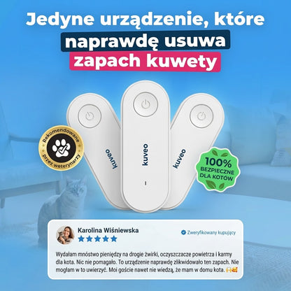 Kuveo Pro — Jonizator eliminujący zapach z kuwety